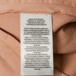 Pre Owned Polo Ralph Lauren Pale Pink Gabardine Pleated Straight Pants M