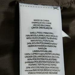 Pre Owned Polo Ralph Lauren Brown Houndstooth Wool Blend Single Breasted Blazer L