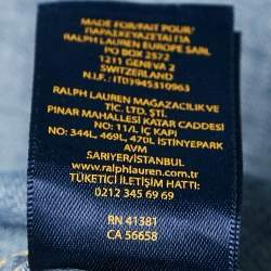 مملوكة مسبقًا Polo Ralph Lauren Blue Denim Button Front Shirt M