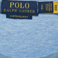 Pre Owned Polo Ralph Lauren Blue Melange Jersey T-Shirt S