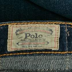 Pre Owned Polo Ralph Lauren Blue Denim Slim Fit Straight Leg Jeans S Waist 24"
