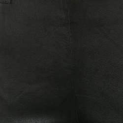Polo Ralph Lauren Black Printed Leather Pants S