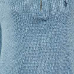 Polo Ralph Lauren Blue Silk Full Sleeve Sweater S
