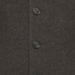 Pre Owned Polo Ralph Lauren Brown Wool Flared Overcoat XL