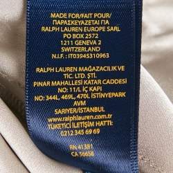 Pre Owned Polo Ralph Lauren Grey Satin Jogger Pants M