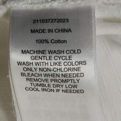 Pre Owned Polo Ralph Lauren White Denim Quin Boyfriend Jeans XS Waist 28"