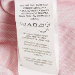Polo Ralph Lauren Pink Stripe Cotton Knit Button Front Shirt S
