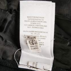 Polo Ralph Lauren Black Wool Blend Pleated Trousers M