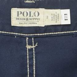 Polo Ralph Lauren Blue Contrast Trim Cotton Jeans S Waist 28"