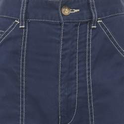 Polo Ralph Lauren Blue Contrast Trim Cotton Jeans S Waist 28"