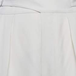 Polo Ralph Lauren Cream Wool Buckle Detail Trousers M