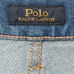 Polo Ralph Lauren Blue Logo Embroidered Denim Jodhpur Jeans M Waist 29"