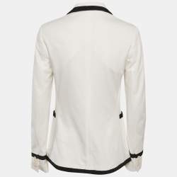 Polo Ralph Lauren White Cotton Knit Cricket Blazer M