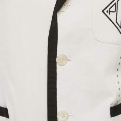 Polo Ralph Lauren White Cotton Knit Cricket Blazer M