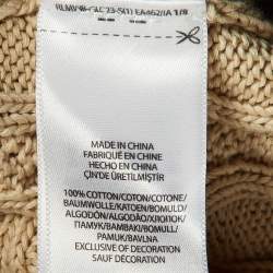 Polo Ralph Lauren Beige Cotton Knit Long Sleeve Sweater S