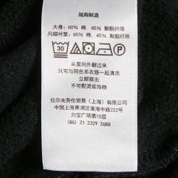 Pre Owned Polo Ralph Lauren Black Printed Cotton Hooded Sweatshirt S