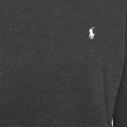 Pre Owned Polo Ralph Lauren Black Cotton Sweatshirt XS