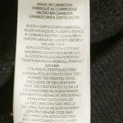 Pre Owned Polo Ralph Lauren Black Cotton Sweatshirt XS