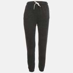 Pre Owned Polo Ralph Lauren Black Logo Embroidery Cotton Knit Joggers XXS
