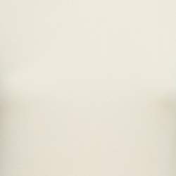 Pre Owned Polo Ralph Lauren Off-White Jersey Long Sleeve Midi Dress S