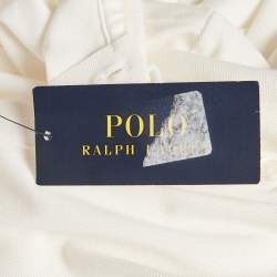 Pre Owned Polo Ralph Lauren Off-White Cotton Julie Polo T-Shirt XL