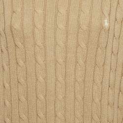 Pre Owned Polo Ralph Lauren Brown Cable Knit Sweater XXL  
