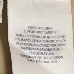 Pre Owned Polo Ralph Lauren Beige Logo Embroidered Cotton Relaxed Fit Shirt XL