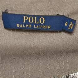 Pre Owned Polo Ralph Lauren Silver Sequin Mini Dress M