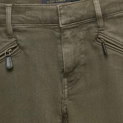 Pre Owned Polo Ralph Lauren Green Denim Whitlyn Jod Jeans S/Waist 25"
