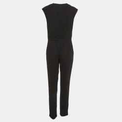 مملوكة مسبقًا Polo Ralph Lauren Black Crepe Sleeveless Jumpsuit S