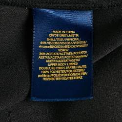 مملوكة مسبقًا Polo Ralph Lauren Black Crepe Sleeveless Jumpsuit S