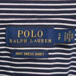 Pre Owned Polo Ralph Lauren Blue Striped Cotton Long Sleeve Shirt S