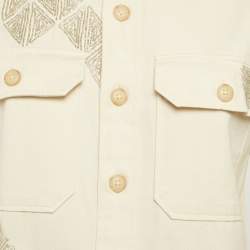 مملوكة مسبقًا سترة بولو رالف لورين بيج مزينة بغبردين مقاس صغير (إكس سمول)