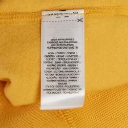 Pre Owned سويت شيرت بولو رالف لورين قطن أصفر بسحاب مقاس صغير - سمول