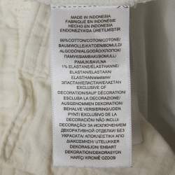 Pre Owned Polo Ralph Lauren White Denim Skinny Jeans S/Waist 29"