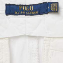 Pre Owned Polo Ralph Lauren White Denim Skinny Jeans S/Waist 29"