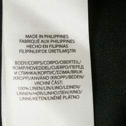 مملوكة مسبقًا Polo by Ralph Lauren Black Linen Strappy Maxi Dresss XL