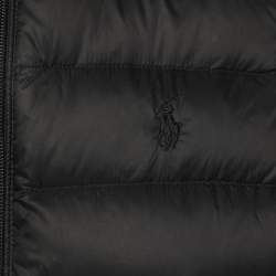 مملوكة مسبقًا Polo Ralph Lauren Black Nylon Colden Packable Down Gilet Vest