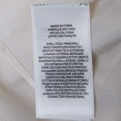 Pre Owned تنورة ماكسي بولو رالف لورين شيفون كريمي مزينة بكشكش مقاس متوسط - ميديم