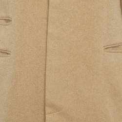 Pre Owned معطف بولو رالف لورين صوف بيج متوسط الطول مقاس صغير