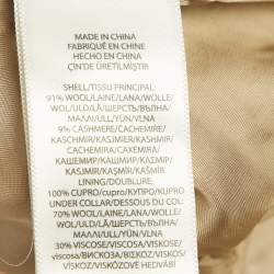 Pre Owned معطف بولو رالف لورين صوف بيج متوسط الطول مقاس صغير