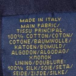 Pre Owned Polo Ralph Lauren Navy Blue Velvet Vest and Blazer S/M 