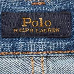 Pre Owned Polo Ralph Lauren Blue Denim Slim Boyfriend Jeans S/Waist 29"