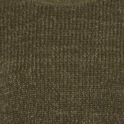 مملوكة مسبقًا جامبر بولو رالف لورين تريكو مضلع زيتوني بدون أكمام مقاس صغير جداً