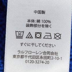 Pre Owned Polo Ralph Lauren Blue Cable Knit Sweater XL