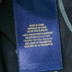 Pre Owned تونيك بولو رالف لورين شيفون أسود مورد مطبوع مقاس متوسط - ميديوم