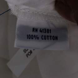 Pre Owned Polo Ralph Lauren White Lace & Cotton Skirt XL