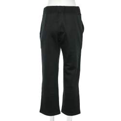Pre Owned Polo Ralph Lauren Black Cotton Knit Track Pants S