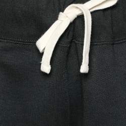 Pre Owned Polo Ralph Lauren Black Cotton Knit Track Pants S