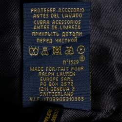 Pre Owned Polo Ralph Lauren Navy Blue Wool Greenwich Blazer M